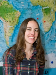 Woods Hole Oceanographic Institution's Jessica Tierney has patiently produced a record of rainfall in East Africa reaching back 40,000 years, from sediment collected from pirate- and extremist-infested waters. Image copyright: Tom Kleindinst, Woods Hole Oceanographic Institution